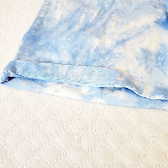 D & Co. Tie Dye Blue/White Shorts Size Large - Picture 5 of 10